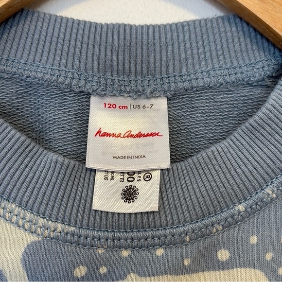 Hanna Anderson sweatshirt , sz 6-7 - Picture 2 of 5
